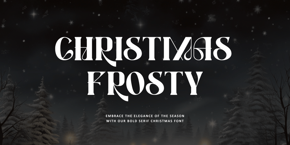 Christmas Frosty font