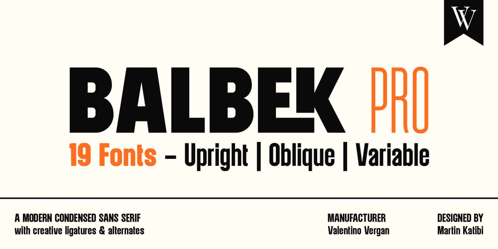 Balbek Pro font
