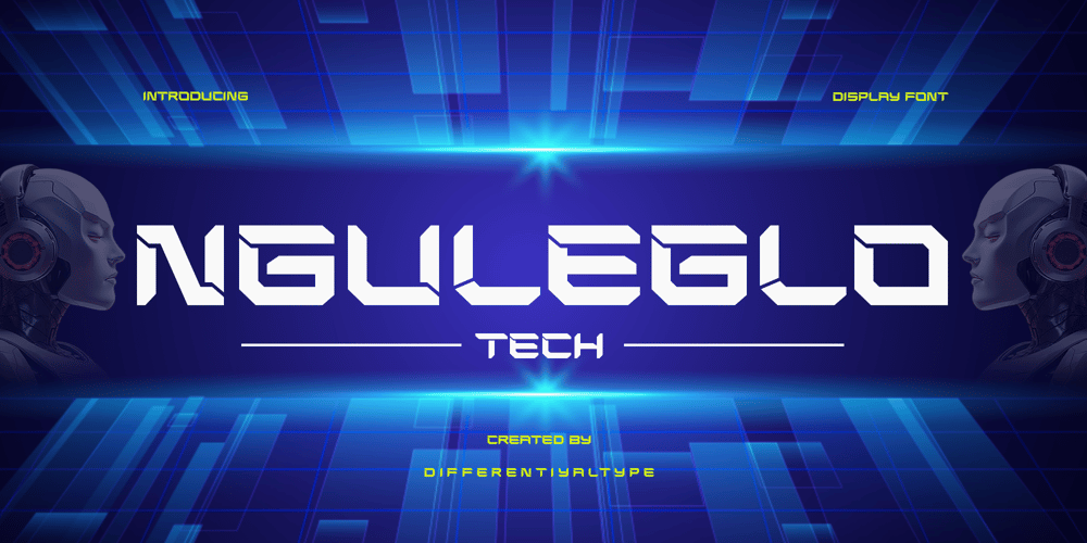 Nguleglo Tech font