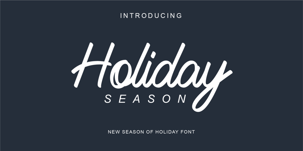 Holiday Season font