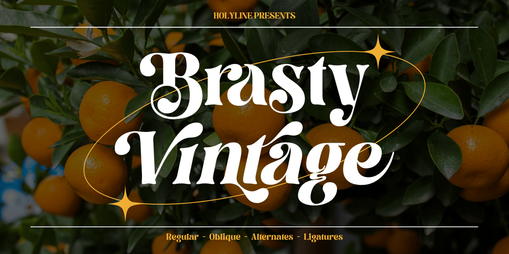 Brasty Vintage font