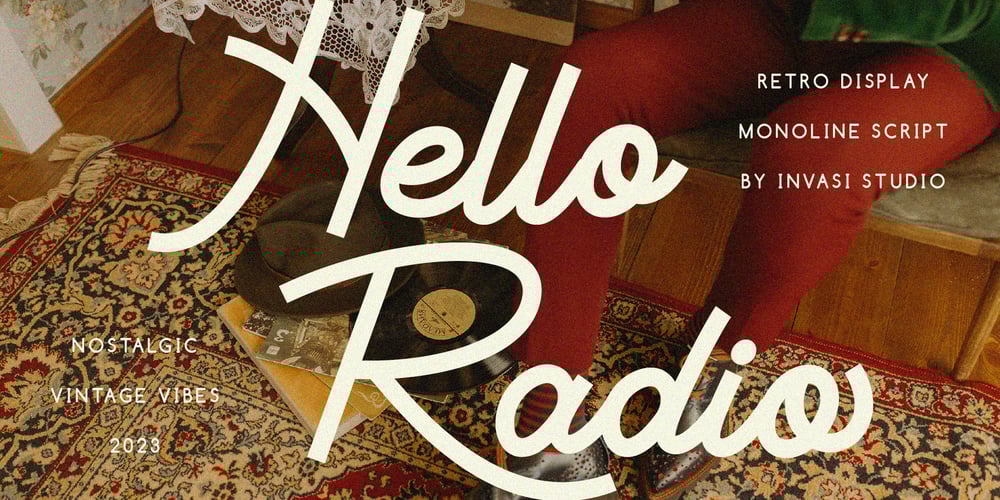 Hello Radio font