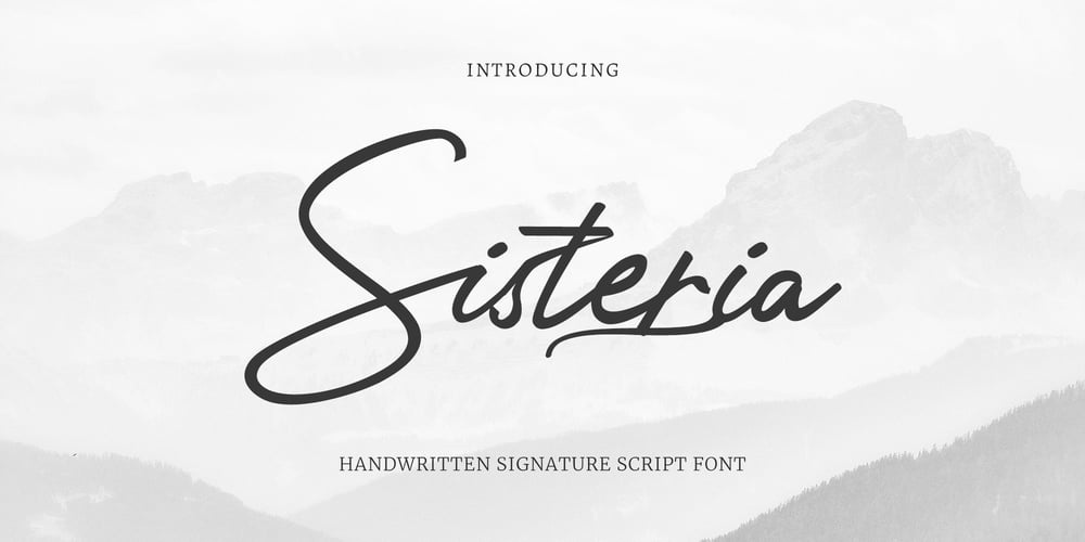 Sisteria font