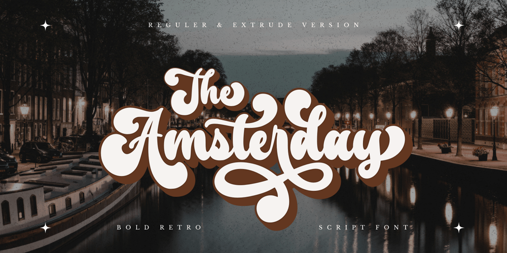 The Amsterday font