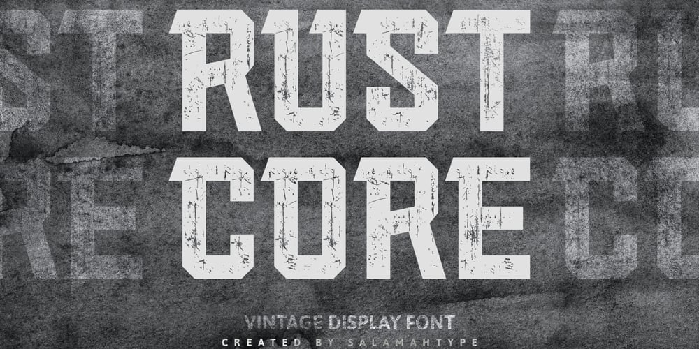 Rust Core font