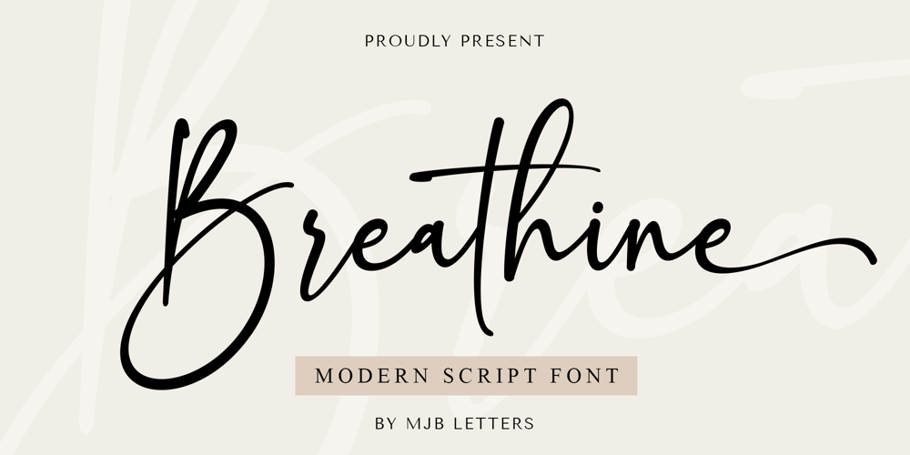 Breathine font