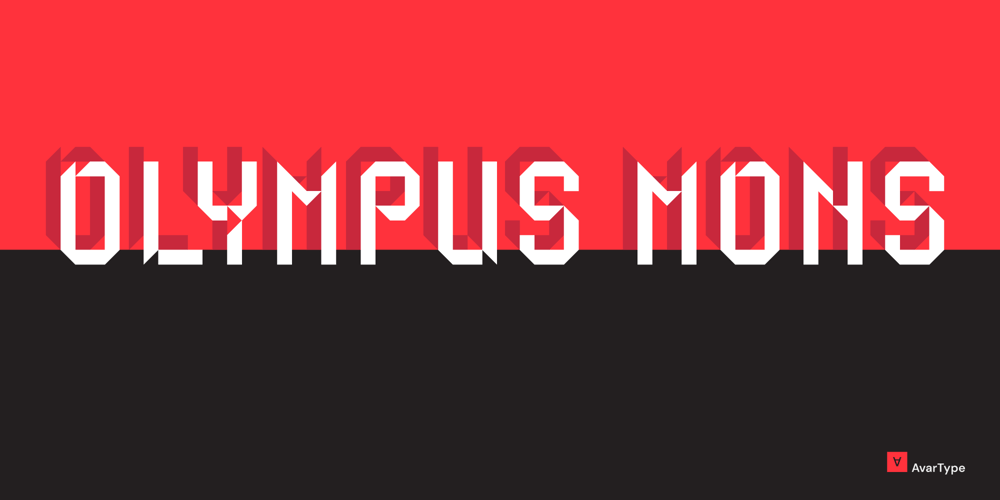 Olympus Mons font
