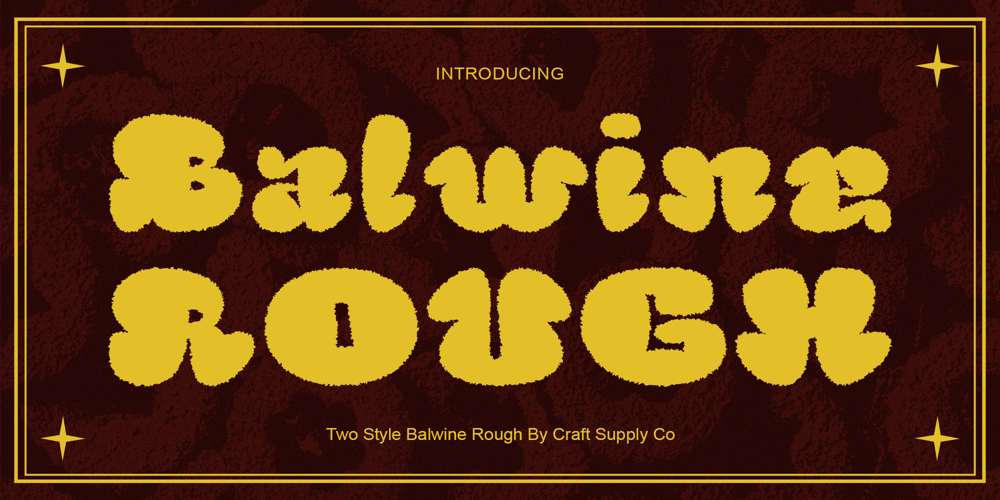 Balwine Rough font
