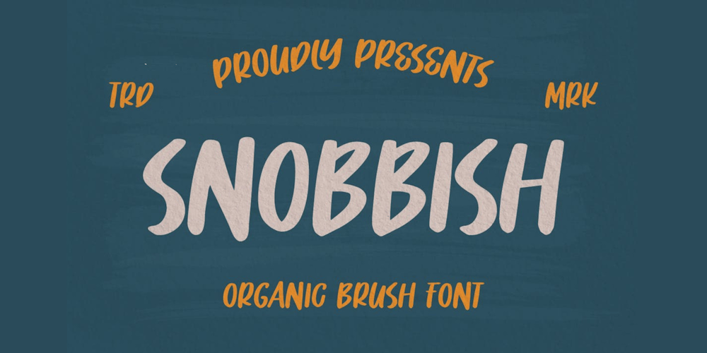 Snobbish font