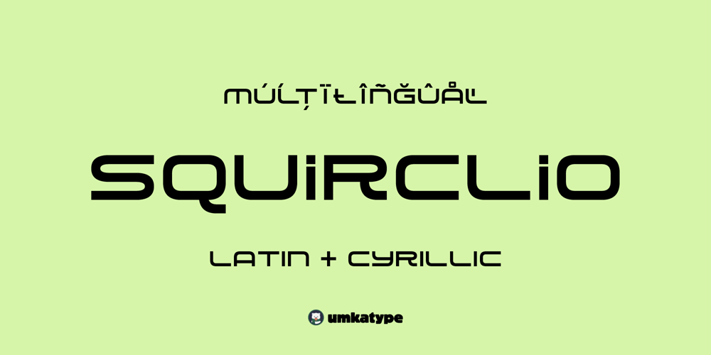 Squirclio font