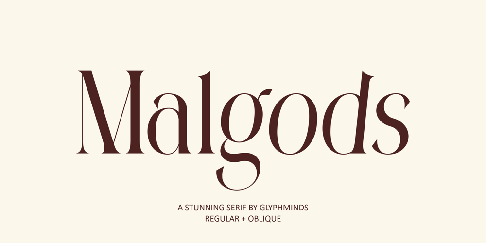 Malgods font