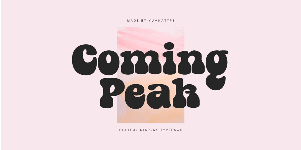 Coming Peak font