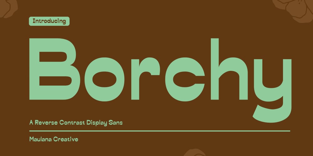 Borchy font