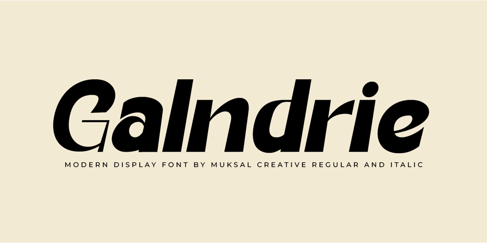 Galndrie font