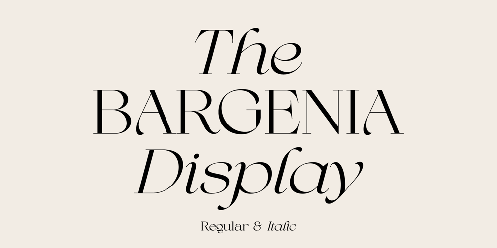 Bargenia font