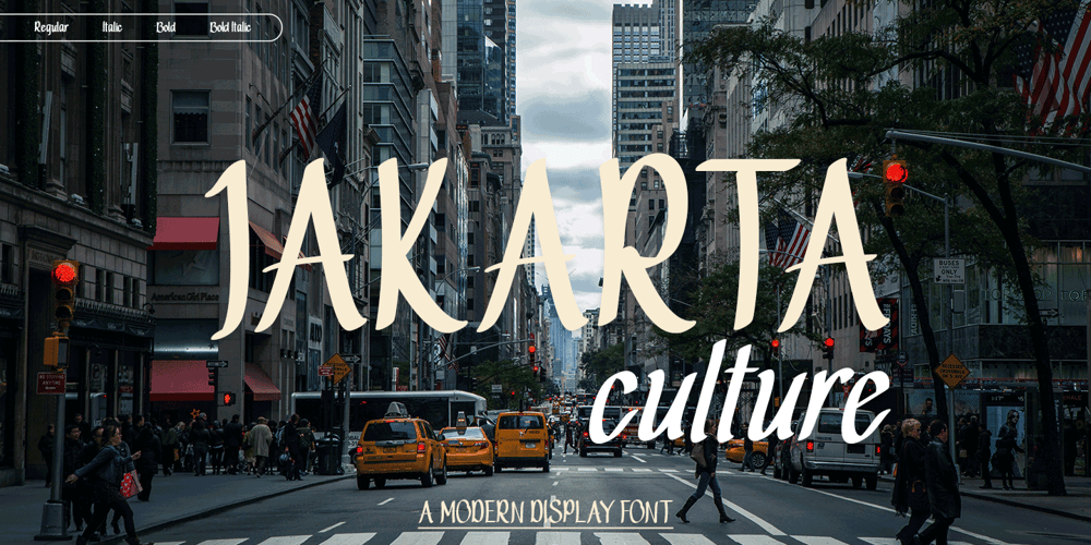 Jakarta Culture font
