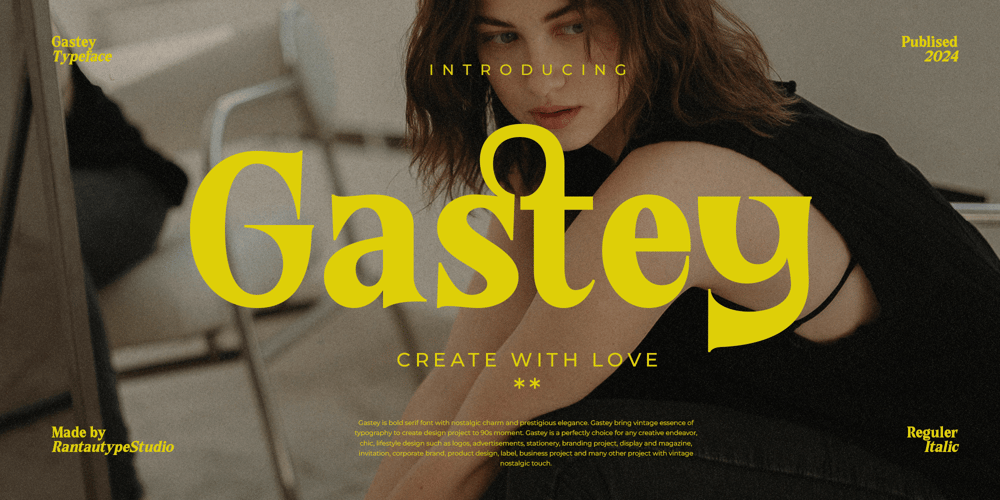 Gastey font