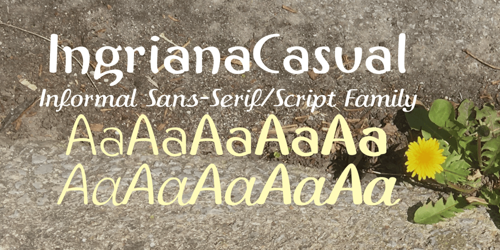 IngrianaCasual font