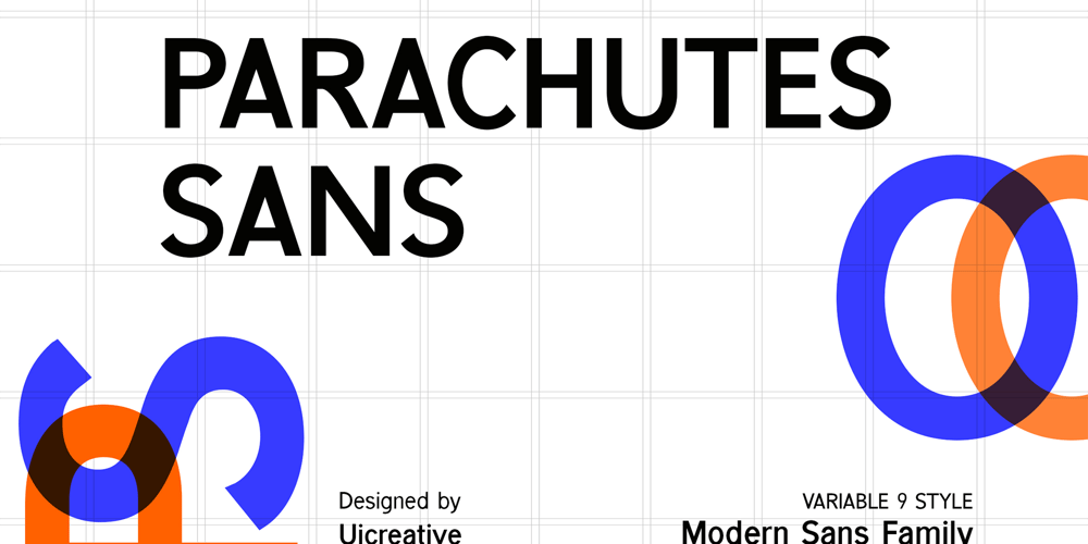 Parachutes Sans font