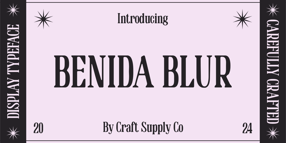 Benida Blur font