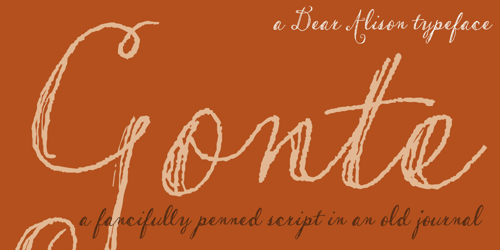 Gonte font