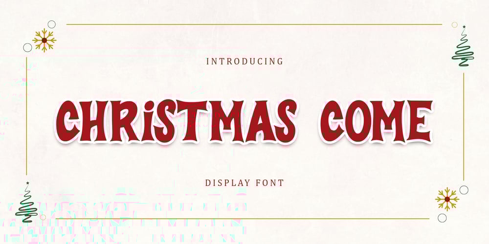 Christmas Come font