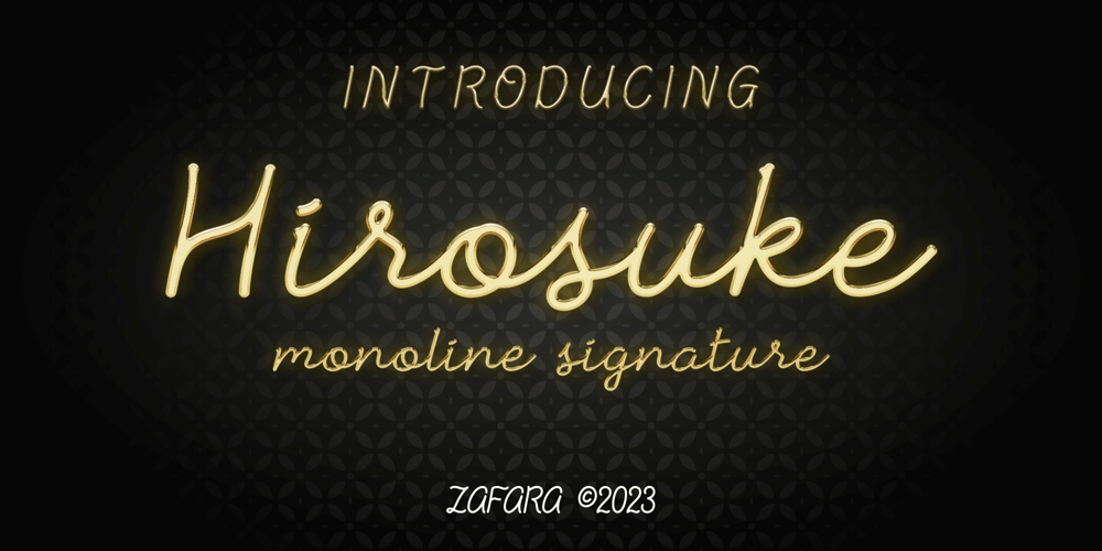 Hirosuke font