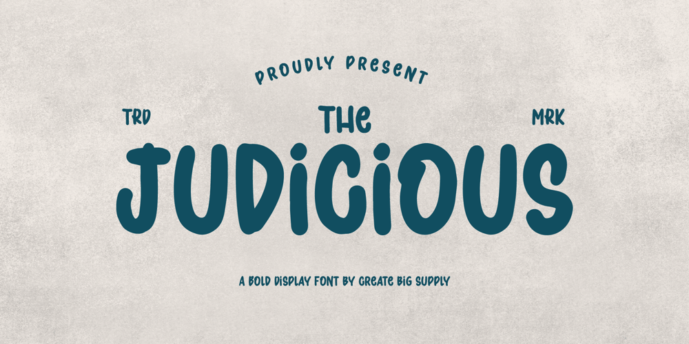 Judicious font