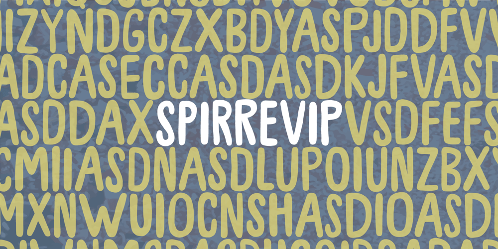 Spirrevip font