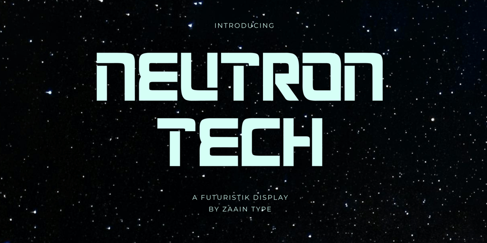 Neutron Tech font