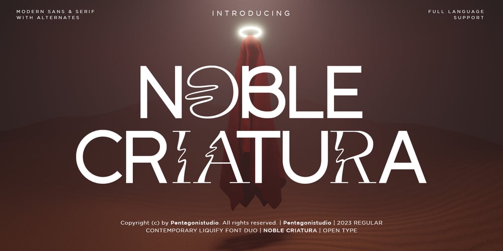 Noble Criatura font