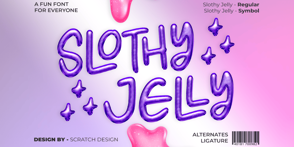Slothy Jelly font