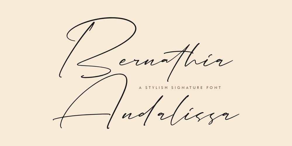 Bernathia Andalissa font