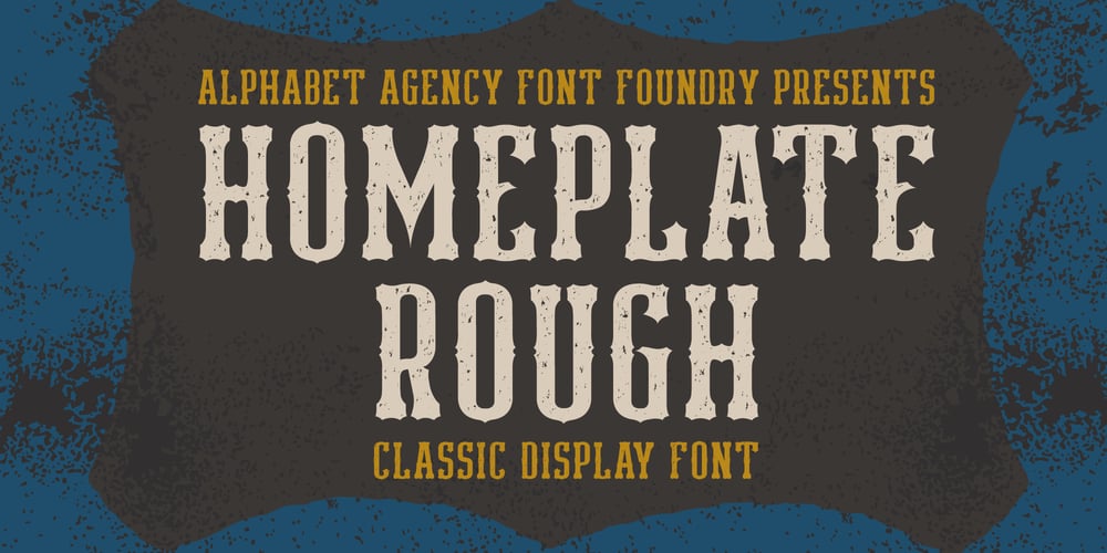 Homeplate Rough font