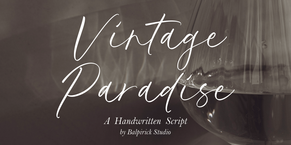 Vintage Paradise font