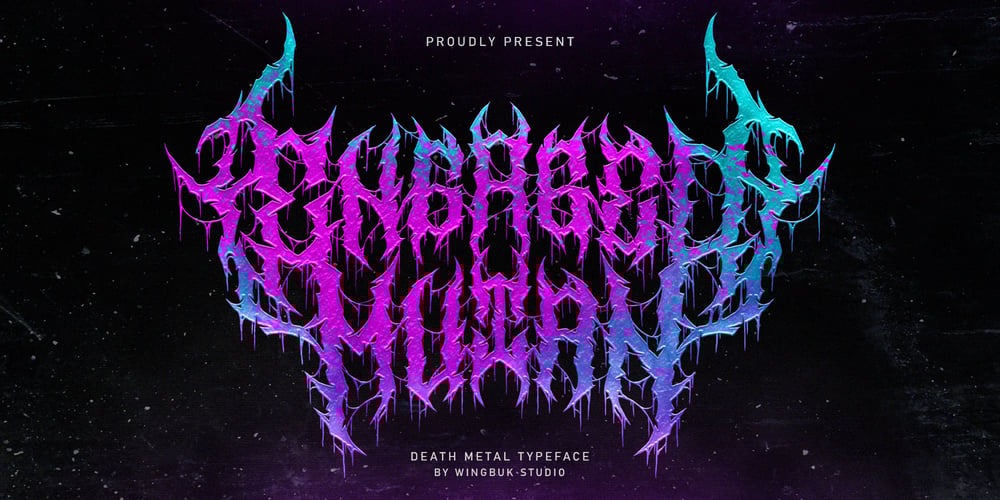 Engaged Mutan Metal font