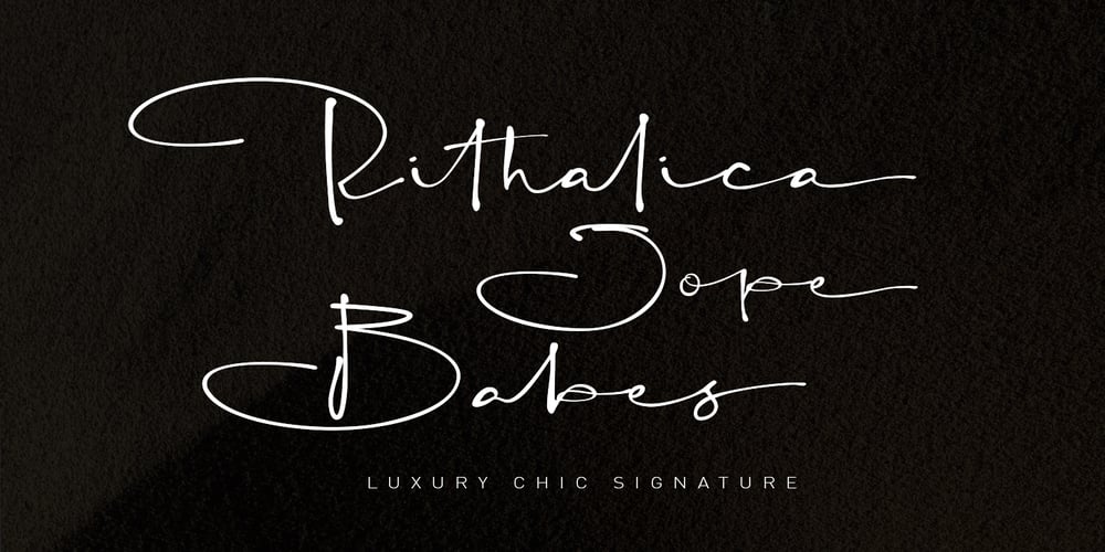 Rithalica Jope Babes font