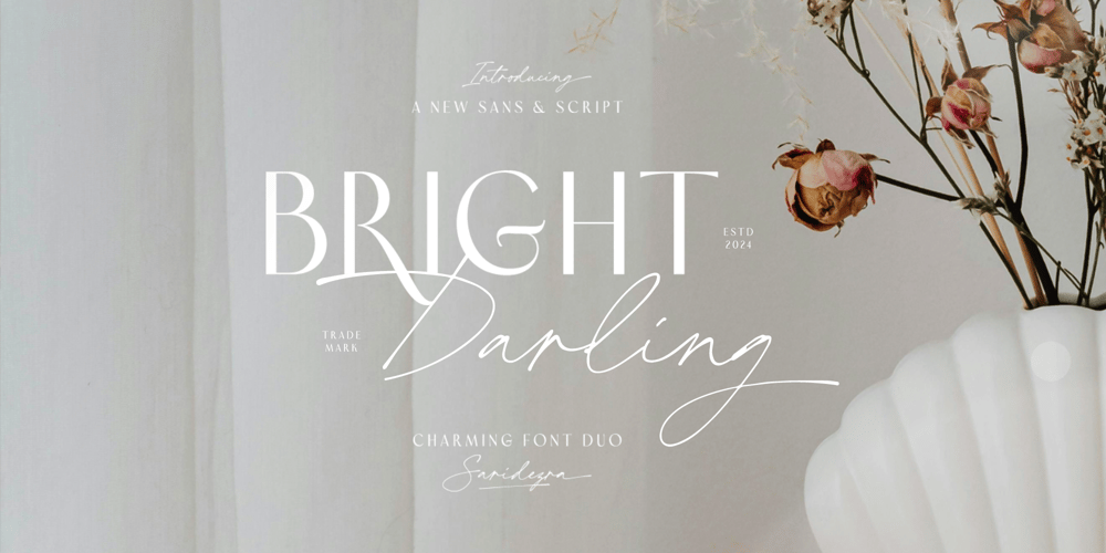 Bright Darling font