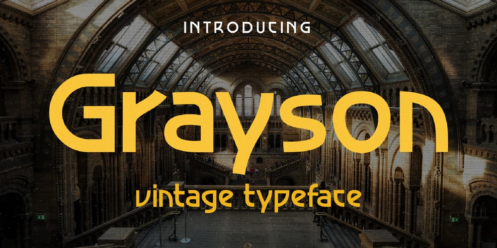 Grayson 1940s Art Deco Typeface font