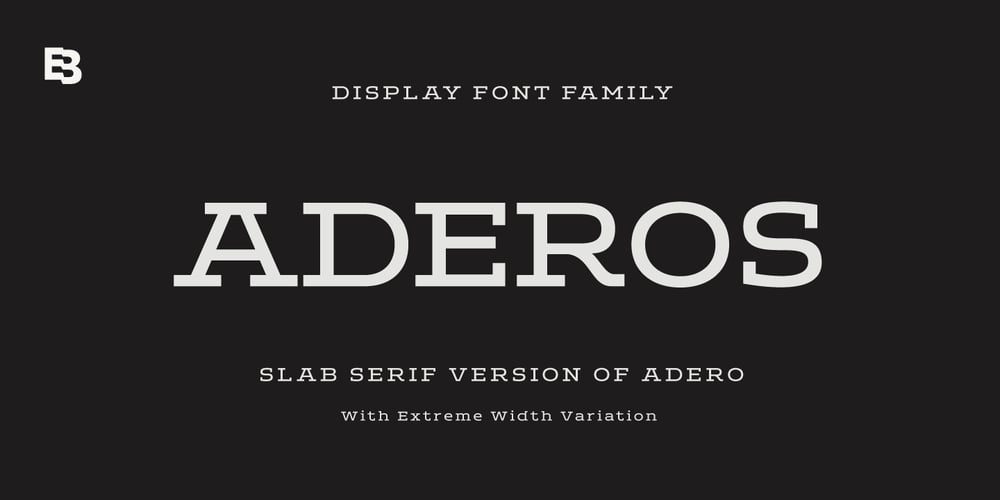 Aderos font