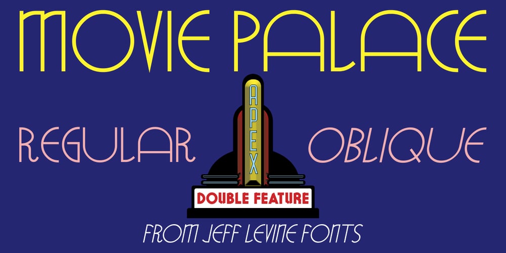 Movie Palace JNL font