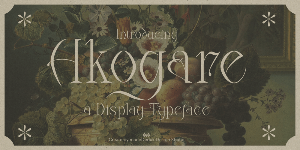 Akogare font