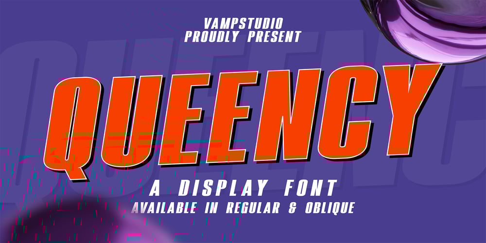 Queency font