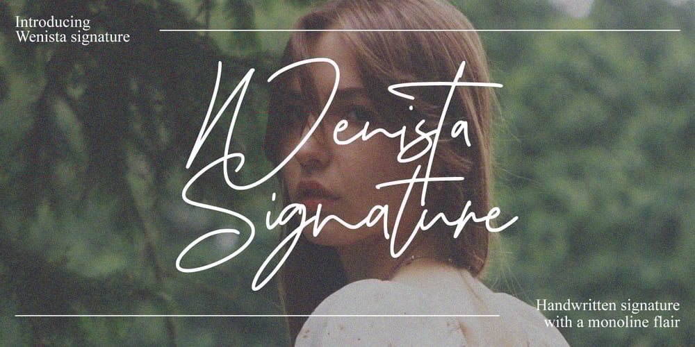 Wenista Signature font
