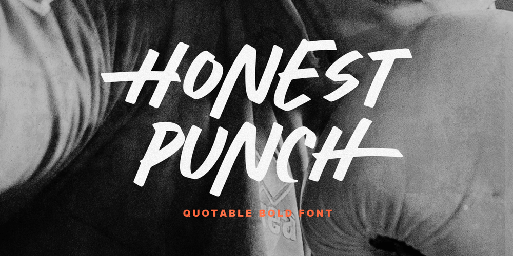 Honest Punch font