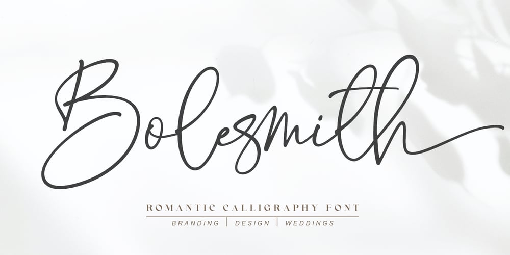 Bolesmith font
