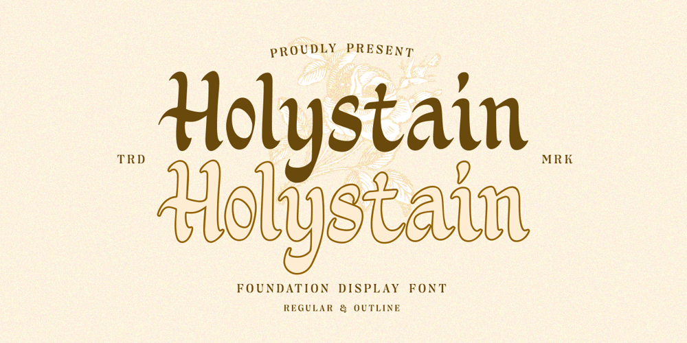 Holystain font