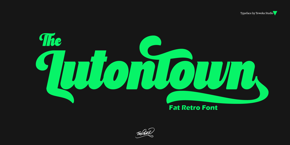 The Lutontown font