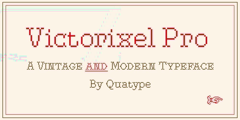 Victorixel font