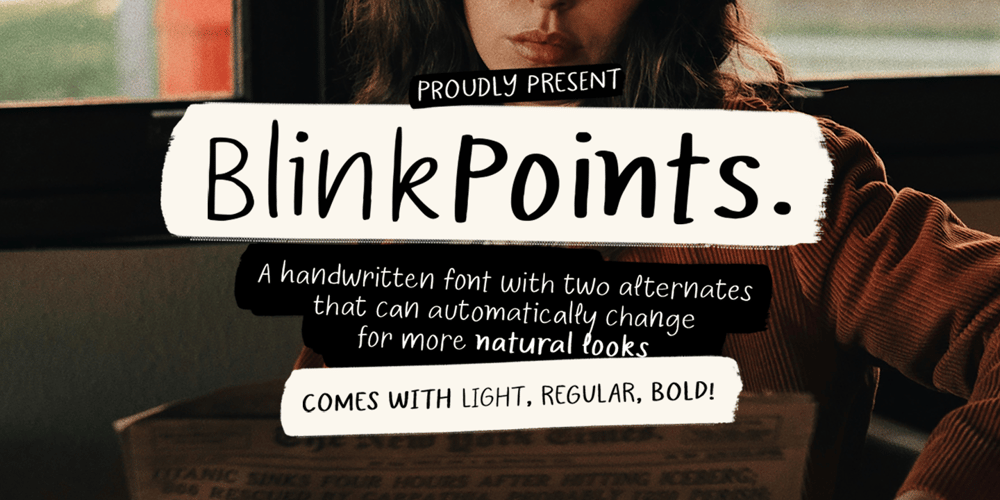 Blink Points font